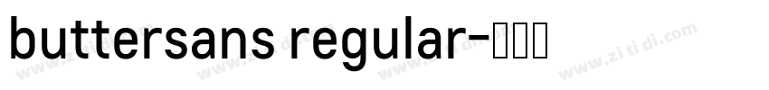 buttersans regular字体转换